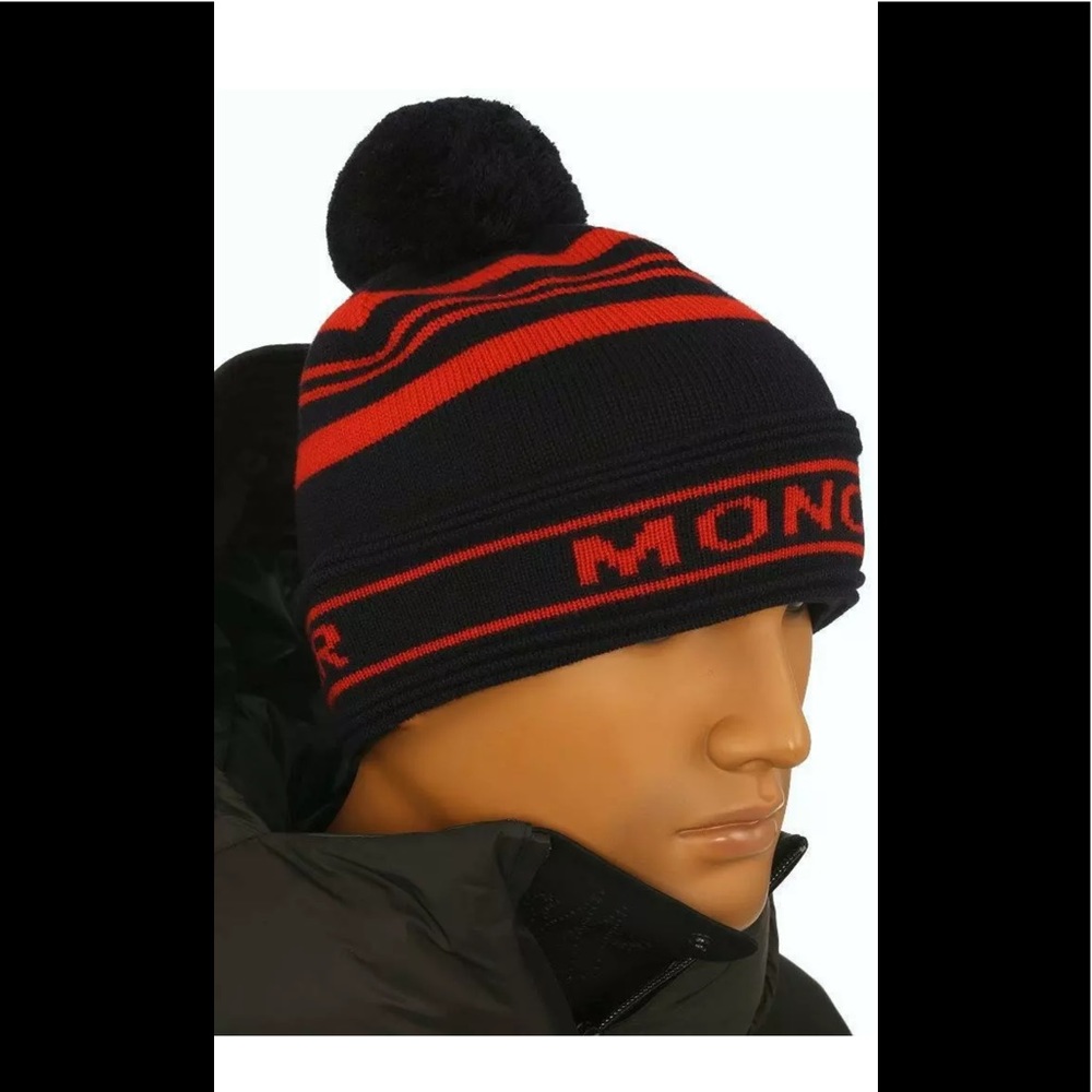 NEW Auth.MONCLER Hat/beanie w/GLOVES/mittens ITALY